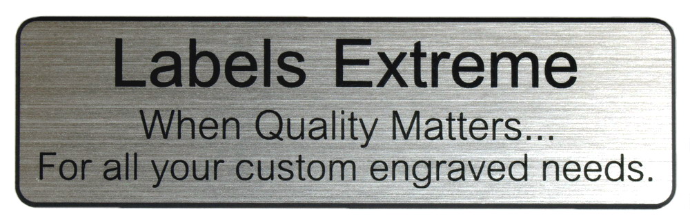 Three Line Flat Name Tag with Magnet